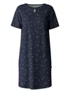 Calida Star-print Nightshirt In Blue
