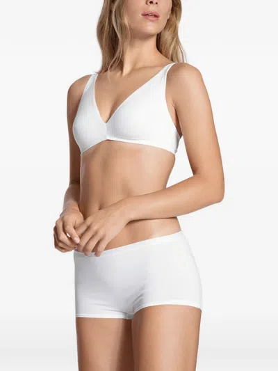 Calida Stretch-design Shorts Briefs In White