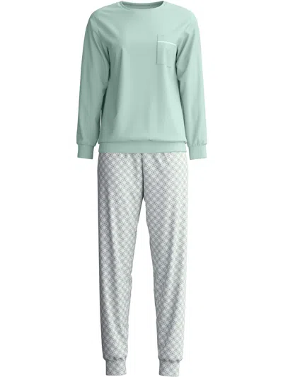Calida Sweet Dreams Pajamas In Green