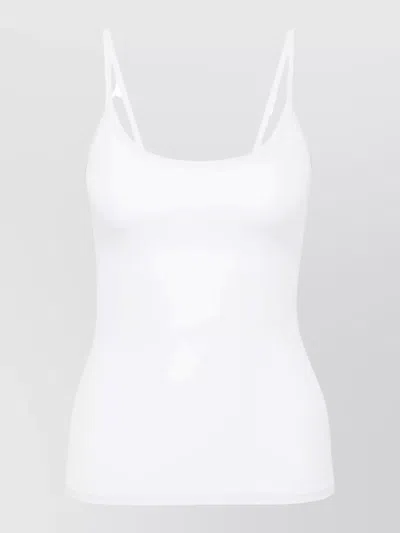 Calida Top Adjustable Straps Fitted Silhouette In White