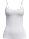 Calida Seamless Spaghetti Strap Top Adjustable Straps In White