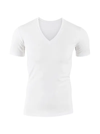 Calida V-neck Short-sleeve T-shirt In White