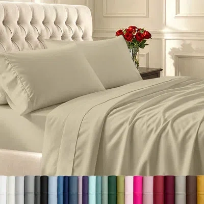 California Design Den Case 6 Piece Deep Pocket Sheet Set - Soft 400 Thread Count, 100% Cotton, Durable Sateen In Multi