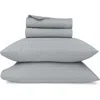 California Design Den Grand Indulgence 1000 Thread Count 100% Cotton Sateen Sheet Set In Gray