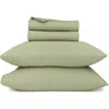 California Design Den Grand Indulgence 1000 Thread Count 100% Cotton Sateen Sheet Set In Green