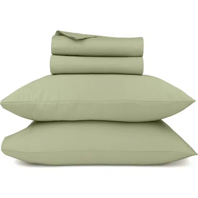California Design Den Grand Indulgence 1000 Thread Count 100% Cotton Sateen Sheet Set In Green