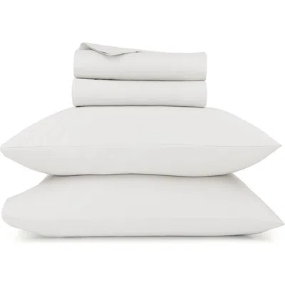 California Design Den Grand Indulgence 1000 Thread Count 100% Cotton Sateen Sheet Set In White
