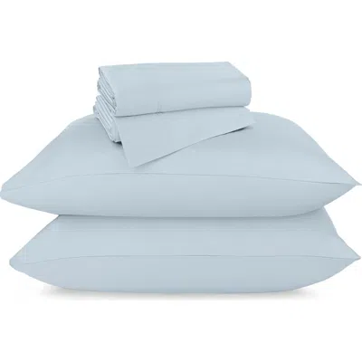 California Design Den Hotel Luxe 800 Thread Count 100% Cotton Sateen Sheet Set In Blue