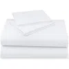 California Design Den Hotel Luxe 800 Thread Count 100% Cotton Sateen Sheet Set In White