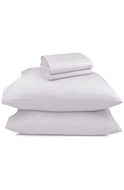 California Design Den Signature Comfort 100% Egyptian Cotton Breatheable Percale Sheet Set In Lavender