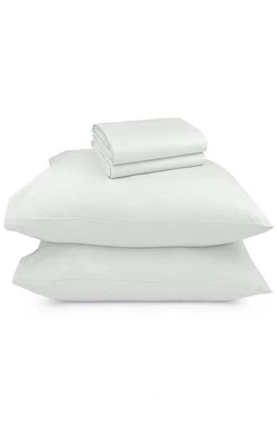 California Design Den Signature Comfort 100% Egyptian Cotton Breatheable Percale Sheet Set In White