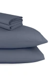 California Design Den Signature Comfort 100% Egyptian Cotton Cool Percale Sheet Set In Blue