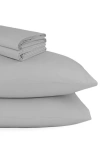 California Design Den Signature Comfort 100% Egyptian Cotton Cool Percale Sheet Set In Gray