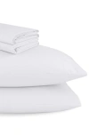 California Design Den Signature Comfort 100% Egyptian Cotton Cool Percale Sheet Set In White