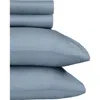 California Design Den Signature Comfort 100% Egyptian Cotton Soft Sateen Sheet Set In Blue