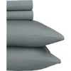 California Design Den Signature Comfort 100% Egyptian Cotton Soft Sateen Sheet Set In Gray