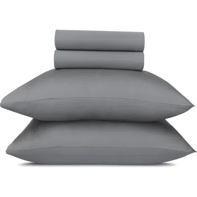 California Design Den Signature Comfort 100% Egyptian Cotton Soft Sateen Sheet Set In Gray