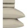 California Design Den Signature Comfort 100% Egyptian Cotton Soft Sateen Sheet Set In Neutral