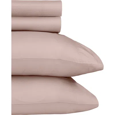California Design Den Signature Comfort 100% Egyptian Cotton Soft Sateen Sheet Set In Pink