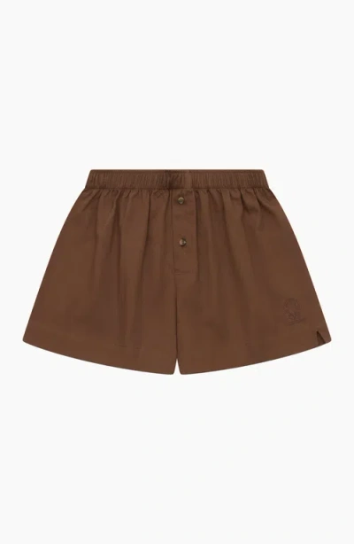 California Incline Boxer Shorts In Brown