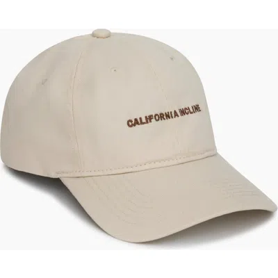California Incline Canvas Hat In Neutral