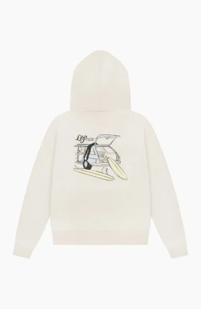 California Incline Lily Malibu Hoodie In White