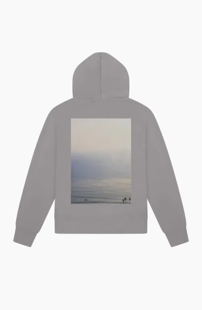California Incline Malibu Beach Hoodie In Gray