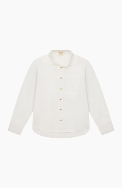 California Incline Oversized Button Down Shirt In Neutral