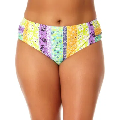 California Sunshine Womens Printed Mid-rise Swim Bottom Separates In Multi