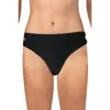 California Sunshine Womens Strappy Low-rise Swim Bottom Separates In Black