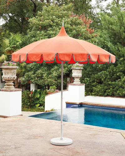 California Umbrella Pagoda Series Patio Umbrella In Buttercup/gingko