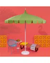 California Umbrella Pagoda Series Patio Umbrella In Gingko/yellow