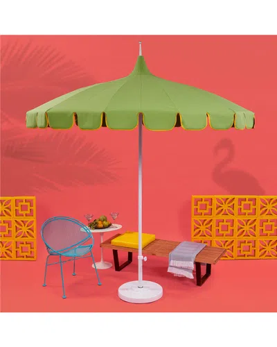 California Umbrella Pagoda Series Patio Umbrella In Gingko/yellow