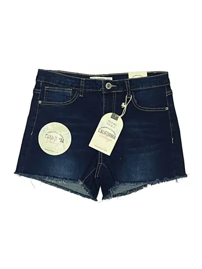 California Vintage Denim Shorts In Blue