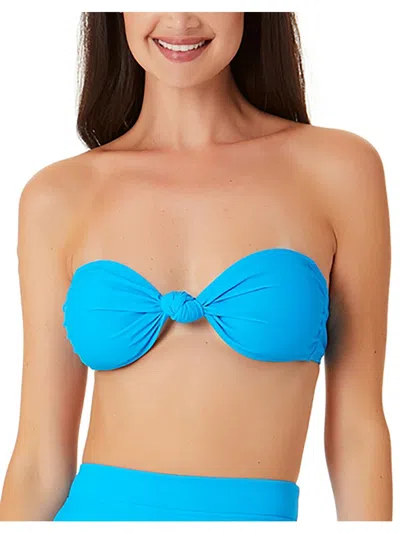 California Waves Juniors Womens Beachwear Summer Bikini Swim Top In Multi