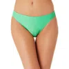 California Waves Juniors Womens Metallic Hipster Swim Bottom Separates In Green