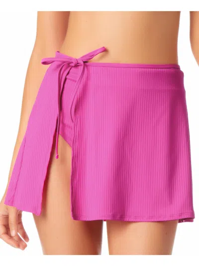 California Waves Juniors Womens Side Tie Summer Cover-up In Pink