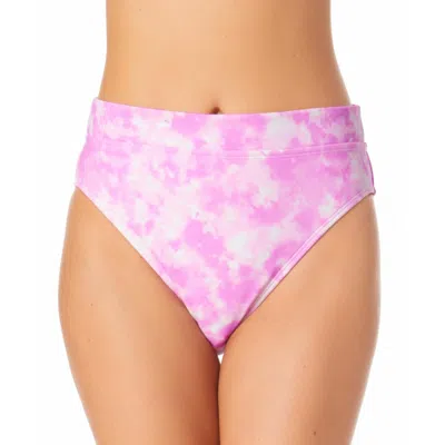 California Waves Juniors Womens Tie-dye High Waist Swim Bottom Separates In Multi