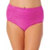 California Waves Plus Womens Solid High-waist Swim Bottom Separates In Multi
