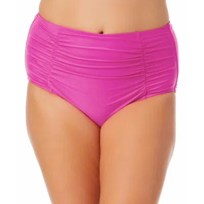 California Waves Plus Womens Solid High-waist Swim Bottom Separates In Multi