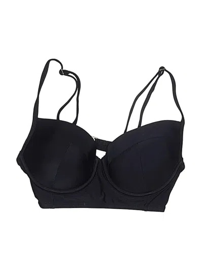 Pre-owned California Waves Swimsuit Top Black Swimwear