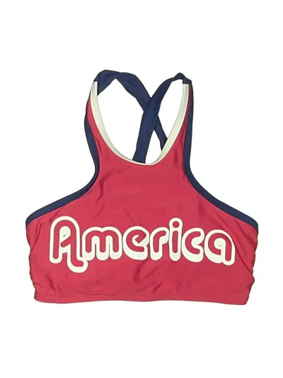 California Waves Swimsuit Top Red Swimwear