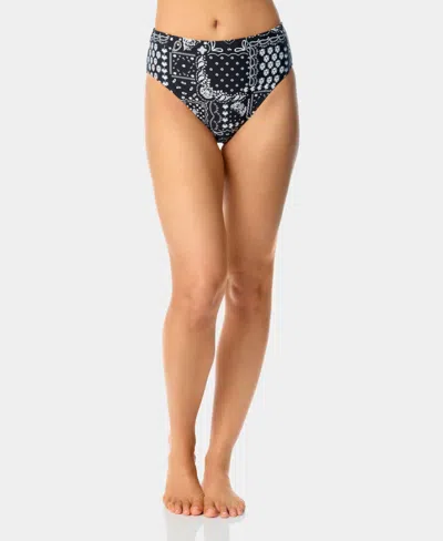 California Waves Women's Bandana Print High-waist Swim Bottoms, Macy's Exclusive In Multi