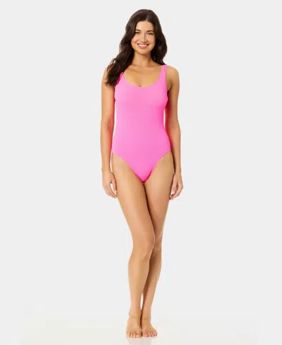 California Waves Women's Wild Cat Print One-piece Swimsuit In Pink