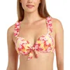 California Waves Womens Bralette Push-up Swim Top Separates In Multi
