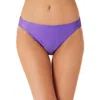 California Waves Womens Metallic Solid Swim Bottom Separates In Purple
