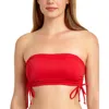 California Waves Womens Ribbed Cami Swim Top Separates In Red
