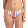 California Waves Womens Striped Ring Detail Swim Bottom Separates In Multi