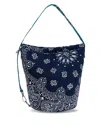 Call It By Your Name Bandana Bucket Bag In Blue