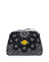 Call It By Your Name Large Bandana Vanity Bag In Black